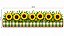 Decalques para tecido DTF GG floral (51cm x 14cm) - Imagem 1