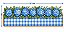 Decalque para tecido DTF GG floral (51cm x 16cm) - Imagem 1