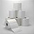 ETIQUETAS AUTOADESIVA 80X50mm – EM BRANCO - Imagem 5