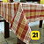 Toalha de Mesa Quadrada Pic Nic 4 lugares Tear 0,90X0,90 - Imagem 7