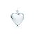Pingente de coração prata - Imagem 4