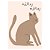 ilustração de gato impressa - Imagem 1