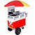 Carrinho De Açaí Picolé Sorvete Com Guarda Sol + Adesivo Total Personalizado - Imagem 2