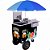 Carrinho De Açaí Picolé Sorvete Com Guarda Sol + Adesivo Total Personalizado - Imagem 3