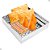 Escorredor De Batata Pastel Salgados Coxinha Quadrado Inox - Imagem 1