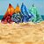 Guarda Sol 1,8m para Praia Carrinhos Proteção Solar Piscina Azul Ilustrado Peixes - Imagem 8