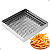 Escorredor de Batatas Quadrado Inox Salgados Pastel Copos - Imagem 1