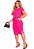 Vestido Canelado De Ribana Moda Feminina Roupa Com Estilo - Imagem 5