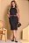 Vestido Canelado De Ribana Moda Feminina Roupa Com Estilo - Imagem 13