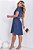 Vestido Chemise Moda Feminina Jeans Botões Casual Evangélica - Imagem 4