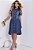 Vestido Chemise Moda Feminina Jeans Botões Casual Evangélica - Imagem 2