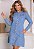 Vestido Jeans Chemise Camisão Feminino Conforto Algodão Leve - Imagem 5