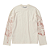 Camiseta Manga Longa Quadro Creations Trama Boxy Off White - Imagem 2