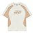 Camiseta Barra Crew B Garça Recortada Boxy Off White Bege - Imagem 1