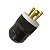 PLUG 3 PINOS GERADOR BD 8000EF / B4T 8000 / 8000 E3 / 8000 EF BRANCO - Imagem 1