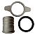 KIT BOCAL ADAPTADOR HASTE ANEL MOTOBOMBA 2" B4T710 BRANCO - Imagem 1