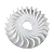 VENTOINHA MOTOR B4T 5.5 / 6.5 / 7.0 / 7.5H / 6.0 V BRANCO - Imagem 1