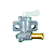 TORNEIRA COMBUSTÍVEL MOTOBOMBAS BD700 / 705 / 710 GERADORES BD2500 /  4000 / 6500 / 8000 /  W190E BRANCO - Imagem 1