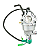 CARBURADOR GERADOR B4T9000 / MOTOR 16.5 BRANCO - Imagem 1