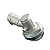 PONTEIRA TRANSMISSÃO ROÇADEIRA BR 43C / 52C 28 MM X 9 ESTRIAS BRANCO - Imagem 2