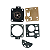 KIT REPARO CARBURADOR MOTOSSERRA STIHL 038 ITECE - Imagem 1