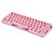 Teclado Gamer Motospeed CK62 Bluetooth Rosa Switch Azul RGB - Imagem 2