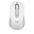 Mouse Logitech Sem Fio Signature M650 L, 2000 DPI, Design Padrão, 5 Botões, Silencioso, Bluetooth, USB, Branco - Imagem 1