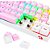 Teclado Mecânico Gamer Redragon Draconic Pro, RGB, Switch Brown, USB, Bluetooth, ABNT2, Rosa e Branco - Imagem 8