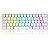 Teclado Mecânico Gamer Redragon Fizz, RGB, Switch Brown, ABNT2, White - Imagem 1