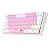 Teclado Mecânico Gamer Redragon Lakshmi, Rainbow, Switch Blue, ABNT2, Pink/White - Imagem 3