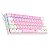 Teclado Mecânico Gamer Redragon Lakshmi, Rainbow, Switch Blue, ABNT2, Pink/White - Imagem 2