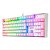 Teclado Mecânico Gamer Redragon Mitra, RGB, Switch Brown, ABNT2, Branco e Rosa - Imagem 4