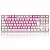 Teclado Mecânico Gamer Redragon Kumara, Switch Brown, LED Red, ABNT2, Rosa e Branco - Imagem 1