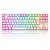Teclado Mecânico Gamer Redragon Kumara, Switch Brown, RGB, ABNT2, Branco e Rosa - Imagem 1