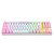Teclado Mecânico Gamer Redragon Kumara, Switch Brown, RGB, ABNT2, Branco e Rosa - Imagem 2