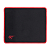 Mousepad Gamer Havit Speed Preto Costura Vermelha 25x20cm - Imagem 1