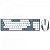 Combo Office Redragon BS-8772, Wireless 2.4G, Teclado e Mouse, Cinza e Branco - Imagem 1