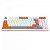 Teclado Mecânico Gamer Redragon Gloria, RGB, Switch Dust-Proof Red, ABNT2, Branco e Laranja - Imagem 2