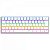 Teclado Mecânico Gamer T-Dagger Arena, Rainbow, Switch Brown, 60%, ABNT2, Branco - Imagem 1