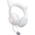 Headset Gamer Razer Kraken Kitty V2, Chroma RGB, Conexão USB, Branco - Imagem 5