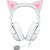 Headset Gamer Razer Kraken Kitty V2, Chroma RGB, Conexão USB, Branco - Imagem 3