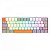 Teclado Mecânico Gamer Redragon Akali, RGB, USB, Switch Brown, ABNT2, 60%, Branco, Cinza e Laranja - Imagem 1