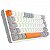Teclado Mecânico Gamer Redragon Akali, RGB, USB, Switch Brown, ABNT2, 60%, Branco, Cinza e Laranja - Imagem 4