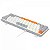 Teclado Mecânico Gamer Redragon Akali, RGB, USB, Switch Brown, ABNT2, 60%, Branco, Cinza e Laranja - Imagem 6