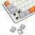 Teclado Mecânico Gamer Redragon Akali, RGB, USB, Switch Brown, ABNT2, 60%, Branco, Cinza e Laranja - Imagem 8