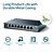 Switch TP-Link SG108 Gigabit de Mesa de 8 Portas - Imagem 7