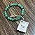 Pulseira Esfera Quartzo Verde 8mm c/ Entremeio - Imagem 1