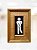 Quadro Banheiro Masculino / Preto - Imagem 1