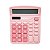 Calculadora de Mesa 12 Dígitos Rosa Neo Solar Letron - Imagem 1