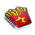 Caderno Formato Fast Food Capa Emborrachada 95x100 80 folhas BRW - Imagem 2